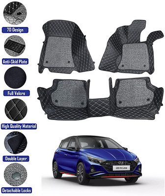 RKPSP Leatherite 7D Mat For  Hyundai Universal For Car(Black)