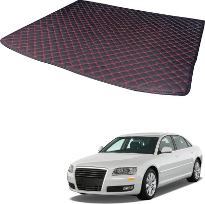 AutoFurnish Leatherite 7D Mat For  Audi A8(Black, Red)