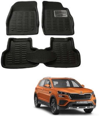 ROSHNEER ENTERPRISES PVC 3D Mat For  Skoda Kushaq(Black)