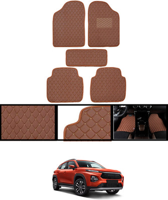 CCMM Leatherite Standard Mat For  Toyota Universal For Car(Brown)