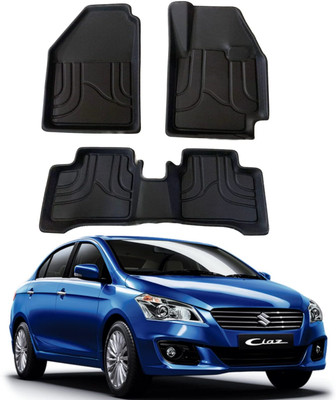 Ds enterprise Polyutherine, Rubber Standard Mat For  Maruti Ciaz(Black)