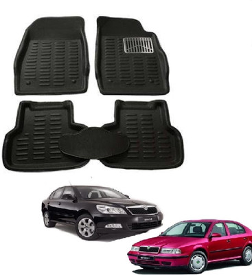 ROSHNEER ENTERPRISES PVC 3D Mat For  Skoda Octavia(Black)