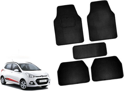 AUTO PEARL Polyester Standard Mat For  Hyundai i10(Black)