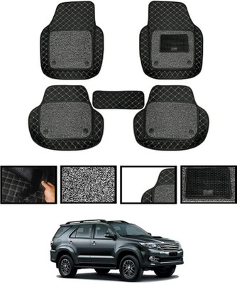 AYW Leatherite 7D Mat For  Toyota Fortuner(Black)