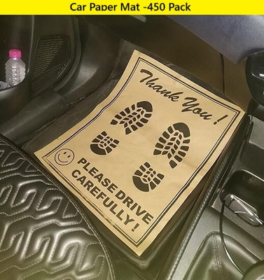 MJM Good Connections Paper Disposable Paper Mat For  Nissan Magnite(Brown)