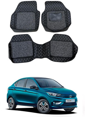 ARNEJA Leatherite 7D Mat For  Tata Tigor EV(Silver, Black)
