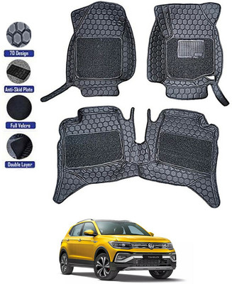 AYW Leatherite 7D Mat For  Volkswagen Taigun(Black)