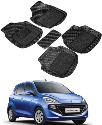 arneja trading company Leatherite 7D Mat For  Hyundai Santro(Black)