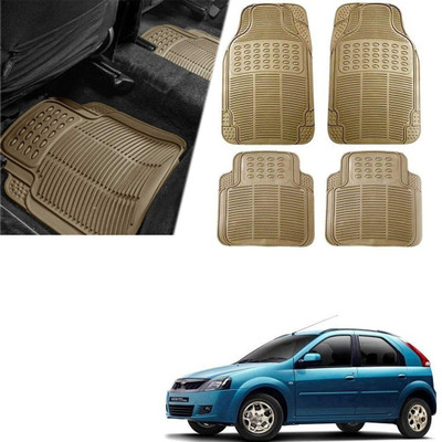 Znee Smart Rubber Standard Mat For  Universal For Car(Beige)