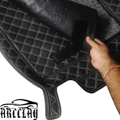 ARCCLAY Vinyl, Leatherite 7D Mat For  Mahindra XUV 300(Black)