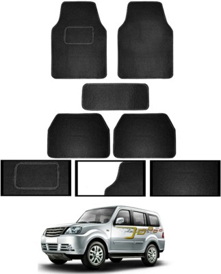 MATIES Fabric Standard Mat For  Tata Grand Dicor(Black)