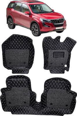INSURE AUTOMOTIVE Leather 7D Mat For  Mahindra XUV 500(Black)
