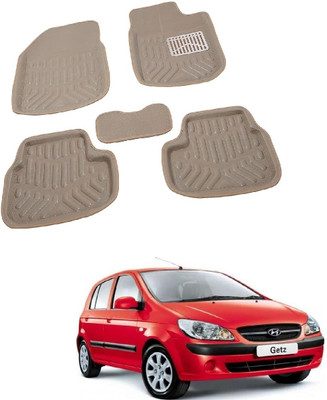 ROSHNEER ENTERPRISES PVC 3D Mat For  Hyundai Getz(Beige)