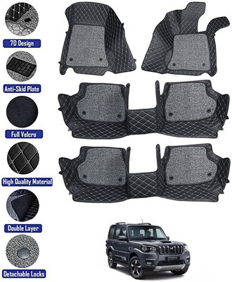 TOFIT ENTERPRISE Leatherite 7D Mat For  Mahindra Scorpio(Black)