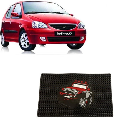 Arnejaa Rubber Standard Mat For  Tata Indica V2(Black)