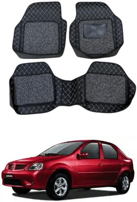 arneja trading company Leatherite 7D Mat For  Renault Logan Edge(Silver, Black)