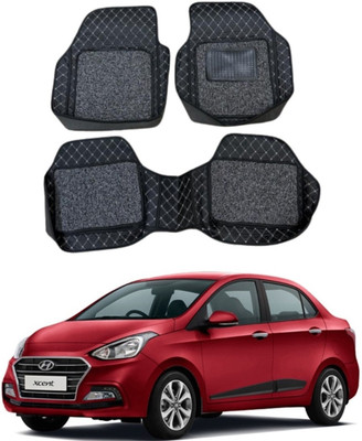 KUNTAIL ENTERPRISES Leatherite 7D Mat For  Hyundai Xcent(Black)
