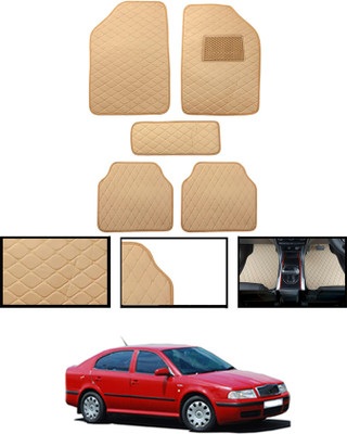 ABJD Leatherite Standard Mat For  Skoda Octavia(Beige)