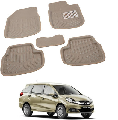 ROSHNEER ENTERPRISES PVC 3D Mat For  Honda Mobilio(Beige)