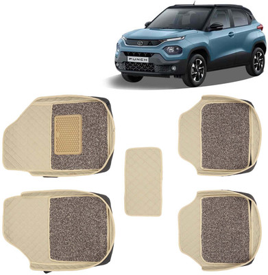 Kingsway Leatherite 7D Mat For  Tata Punch(Beige)