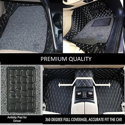 Footsace Leather 7D Mat For  Hyundai i20(Silver)