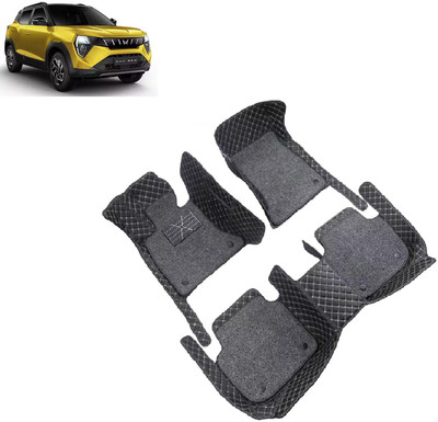 Auto Hub Leatherite 7D Mat For  Mahindra Universal For Car(Black)