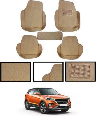 MSNP Leatherite 7D Mat For  Hyundai Creta(Beige)