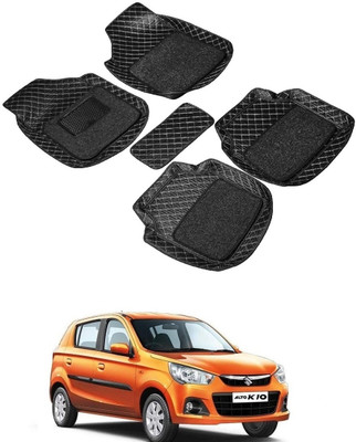 Autocom Leatherite 7D Mat For  Maruti Suzuki Alto K10(Black)