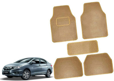 AUTO PEARL Polyester Standard Mat For  Honda City(Beige)