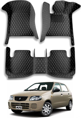 TOFIT ENTERPRISE Leatherite 7D Mat For  Maruti Suzuki Alto(Black)