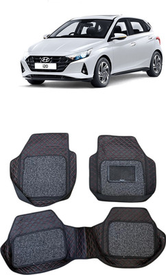 Arnejas Leatherite 7D Mat For  Hyundai i20(Red, Black)