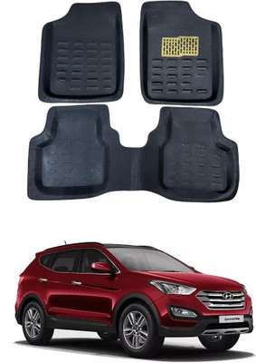 arneja trading company Polyutherine 3D Mat For  Hyundai SantaFe(Black)
