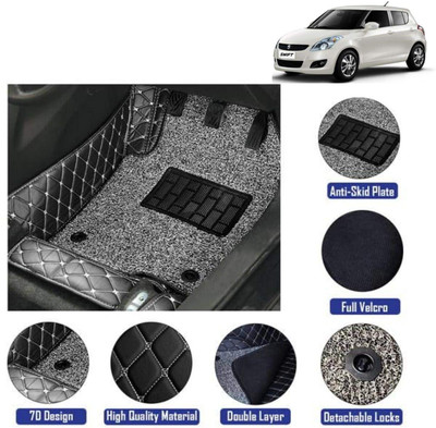 Ds enterprise Leatherite 7D Mat For  Maruti Swift(Black)