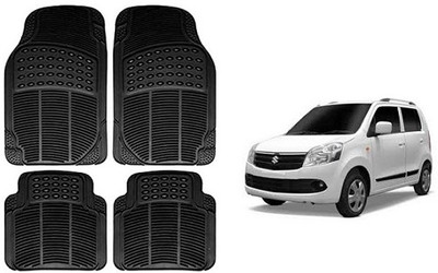 SLSHILPA Rubber Standard Mat For  Maruti Suzuki WagonR(Black)