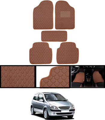 MATIES Leatherite Standard Mat For  Hyundai Getz(Brown)