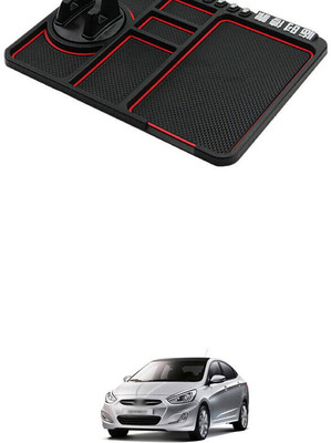 LOVMOTO Plastic Tray Mat For  Hyundai Accent(Multicolor)