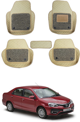 RKPSP Leatherite 7D Mat For  Toyota Etios(Beige)