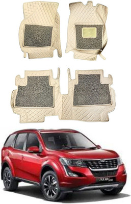 Autorepute Leather 7D Mat For  Mahindra XUV 500(White, Grey)