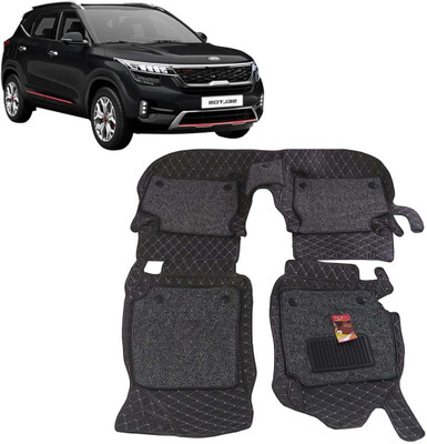 onefit enterprises Leatherite 7D Mat For  Kia Seltos(Black)