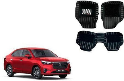 Autorepute Leather 9D Mat For  Honda Amaze(Black)