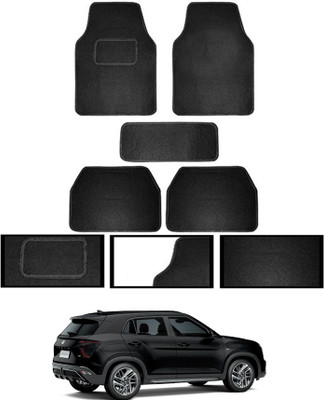 MSNP Fabric Standard Mat For  Hyundai Universal For Car(Black)