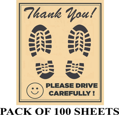 Otoroys Paper Disposable Paper Mat For  Universal For Car(Beige)