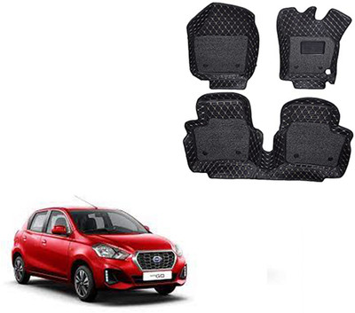 Autorepute Leather 7D Mat For  Datsun Go(Black)