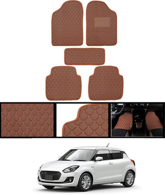 MATIES Leatherite Standard Mat For  Maruti Suzuki Swift(Brown)