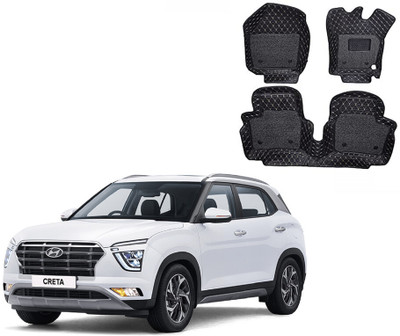 Autorepute Leather 7D Mat For  Hyundai Creta(Black)