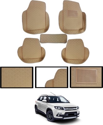 MATIES Leatherite 7D Mat For  Maruti Suzuki Vitara Brezza(Beige)