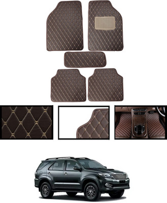 MSNP Leatherite Standard Mat For  Toyota Fortuner(Brown)