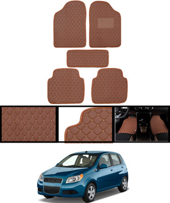 CCMM Leatherite Standard Mat For  Chevrolet Aveo(Brown)