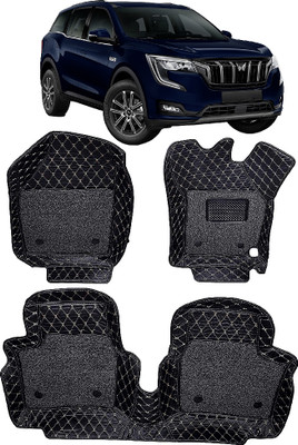 INSURE AUTOMOTIVE Leather 7D Mat For  Mahindra XUV 700 (7 Seater)(Black)