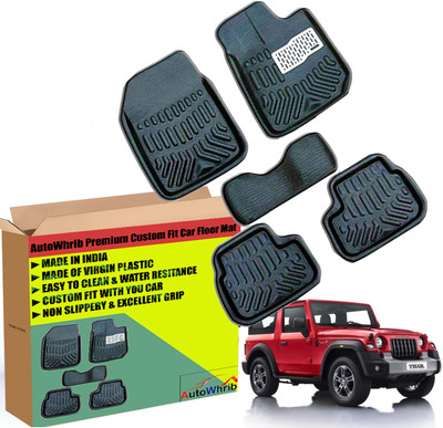Autowhrib Plastic 3D Mat For  Mahindra Thar(Black)